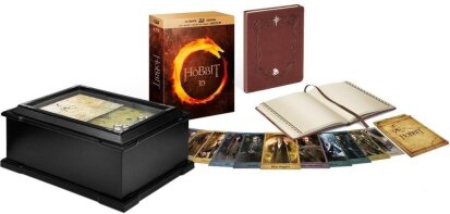 Le Hobbit - La Trilogie (Limited Edition, Wooden Box, 9 Blu-ray 3D + 3 Blu-rays + 3 DVDs)