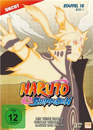 Naruto Shippuden - Staffel 15 Box 1 (Uncut, 3 DVD)