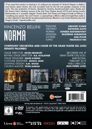 Orchestra of the Gran Teatre del Liceu, Renato Palumbo & Gregory Kunde - Bellini - Norma (C Major, 2 DVDs)