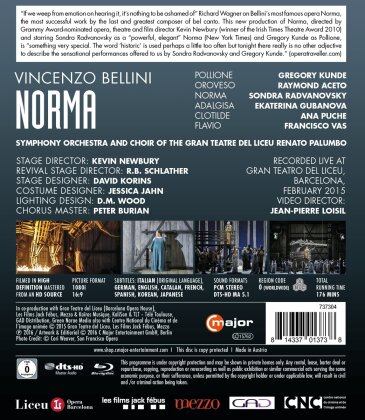 Orchestra of the Gran Teatre del Liceu, Renato Palumbo & Gregory Kunde - Bellini - Norma (C Major)