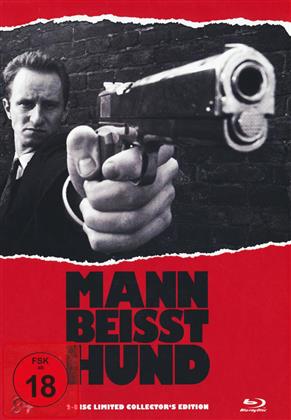Mann beisst Hund (1992) (Cover B, s/w, Limited Collector's Edition, Mediabook, Blu-ray + DVD)