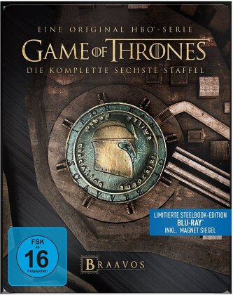 Game of Thrones - Staffel 6 (inkl. Magnet Siegel, Edizione Limitata, Steelbook, 4 Blu-ray)