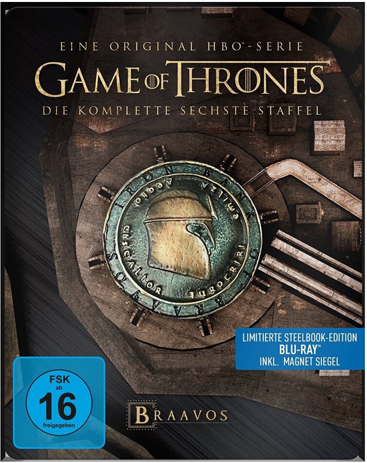Game of Thrones - Staffel 6 (inkl. Magnet Siegel, Limited Edition, Steelbook, 4 Blu-rays)