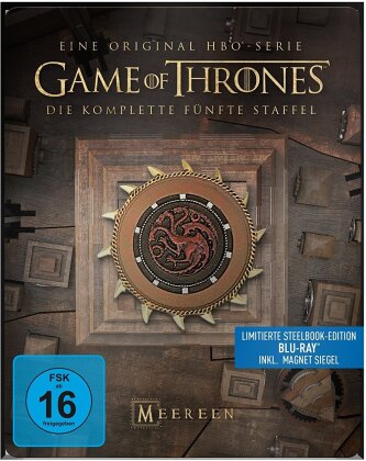 Game of Thrones - Staffel 5 (inkl. Magnet Siegel, Edizione Limitata, Steelbook, 4 Blu-ray)