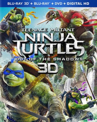 Teenage Mutant Ninja Turtles - Out of the Shadows (2016) (Blu-ray 3D + Blu-ray + DVD)