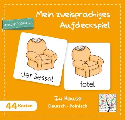 Mein zweisprachiges Aufdeckspiel - Zu Hause Deutsch-Polnisch (Kinderspiel)