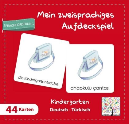 Mein Zweisprachiges Aufdeckspiell - Kindergarten Deutsch-Türkisch (Kinderspiel)