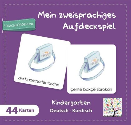 Mein zweisprachiges Aufdeckspiel - Kindergarten Deutsch-Kurdisch (Kinderspiel)