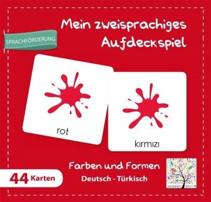 Mein zweisprachiges Aufdeckspiel - Farben und Formen Deutsch-Türkisch (Kinderspiel)