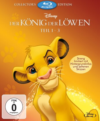 Der König der Löwen - Teil 1 - 3 (Collector's Edition, Limited Edition, 3 Blu-rays)