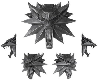 Witcher 3 Wild Hunt Wand-Skulptur Wolf 15 x 15 cm