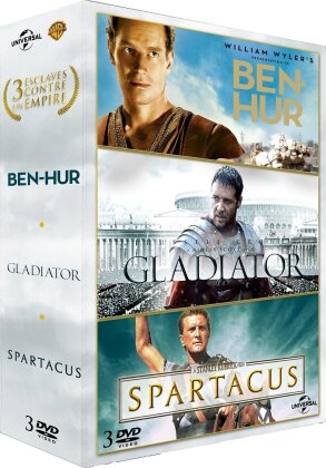 3 Esclaves contre un empire - Ben-Hur / Gladiator / Spartacus (3 DVDs)