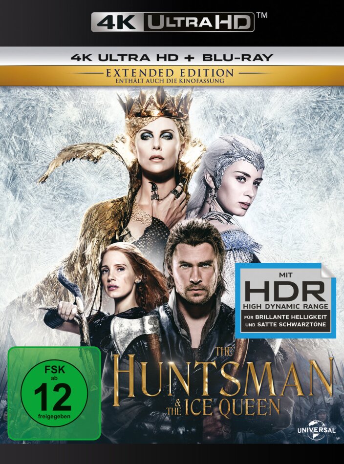 The Huntsman & the Ice Queen (2016) (Extended Edition, Kinoversion, 4K Ultra HD + Blu-ray)