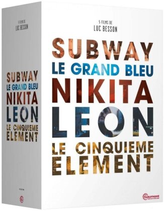 5 films de Luc Besson - Subway / Le grand bleu / Nikita / Leon / Le cinquieme element (Collection Gaumont Classiques, Box, 5 DVDs)
