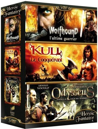 Coffret Heroic Fantasy Vol. 2 - Wolfhound / Kull le conquérant / Odysseus (Box, 3 DVDs)