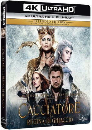 Il cacciatore e la regina di ghiaccio (2016) (Extended Edition, Version Cinéma, 4K Ultra HD + Blu-ray)