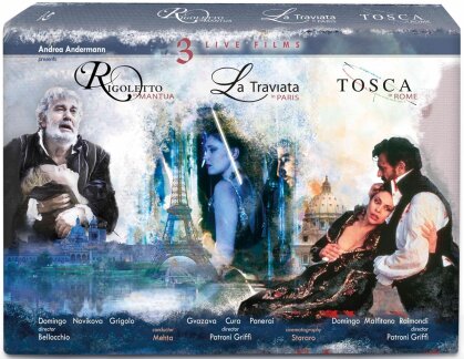 Various Artists - Verdi - Tosca / Rigoletto / Traviata (Naxos, Limited Deluxe Edition, 3 Blu-rays)