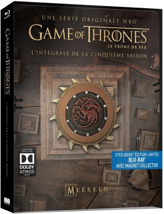 Game of Thrones - Saison 5 (Limited Edition, Steelbook, avec Magnet Collector, 4 Blu-rays)