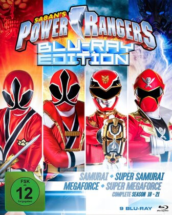 Power Rangers - Staffel 18-21 - Samurai / Super Samurai / Megaforce / Super Megaforce (9 Blu-rays)