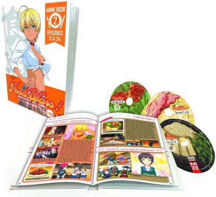 Food Wars! - Shokugeki no Soma - Vol. 2: Saison 1 - Partie 2/2 (Anime Book Edition, 3 DVDs)