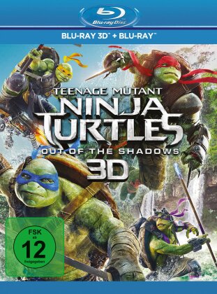 Teenage Mutant Ninja Turtles 2 - Out Of The Shadows (2016) (Blu-ray 3D + Blu-ray)