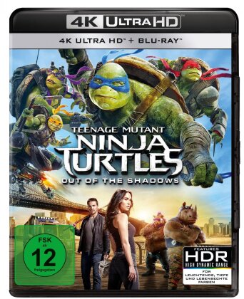 Teenage Mutant Ninja Turtles 2 - Out Of The Shadows (2016) (4K Ultra HD + Blu-ray)