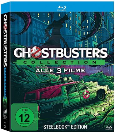 Ghostbusters Collection - Alle 3 Filme (Limited Steelbook, Project Pop Art Edition, 3 Blu-rays)