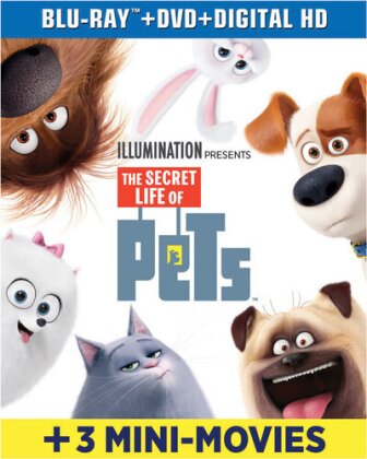 The Secret Life of Pets (2016) (including 3 Mini Movies, Blu-ray + DVD)