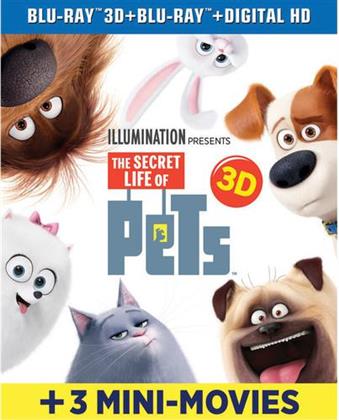 The Secret Life of Pets (2016) (including 3 Mini Movies, Blu-ray 3D + Blu-ray)