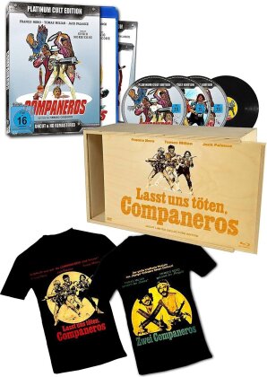 Companeros (1970) (T-Shirt, Versione Rimasterizzata, Uncut, Wooden Box, CD + Blu-ray + 2 DVD)