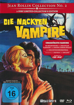 Die Nackten Vampire (1970) (Cover B, Jean Rollin Collection, Collector's Edition, Edizione Limitata, Uncut, Mediabook, Blu-ray + DVD)