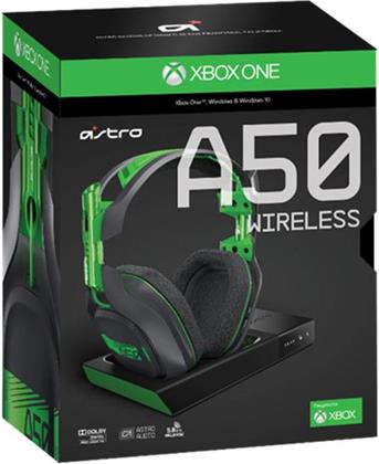 Astro Gaming A50 Headset, Wireless Dolby 7.1 Black - Green inkl. wireless MixAmp (XBox One, PC, MAC)*