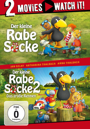 Der kleine Rabe Socke / Der kleine Rabe Socke 2 - Das grosse Rennen (2 DVDs)