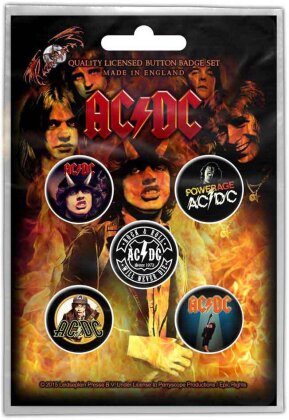 AC/DC - Highway To Hell Button Badge Pack