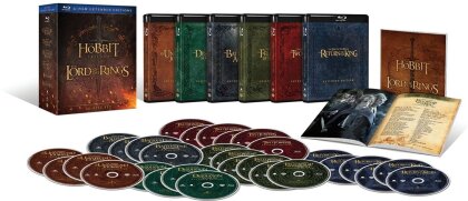 The Hobbit Trilogy and The Lord Of The Ring Trilogy (Extended Edition, 30 Blu-ray)