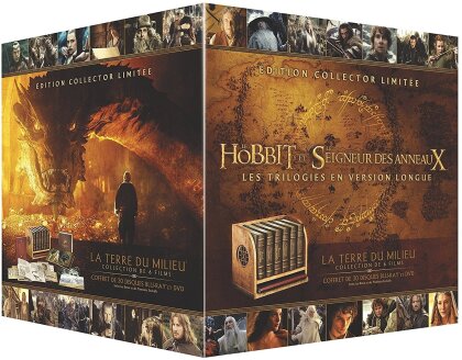 Le Hobbit et Le Seigneur des Anneaux - Les Trilogies en version longue (Limited Edition, 18 Blu-rays + 12 DVDs)