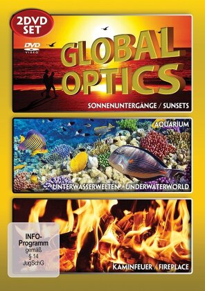 Global Optics - Sunsets / Aquarium / Underwaterworld / Fireplace (2 DVD)