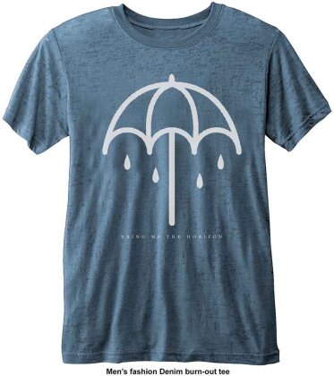 Bring Me The Horizon Unisex T-Shirt - Umbrella (Burnout) (X-Small) - Taille XS