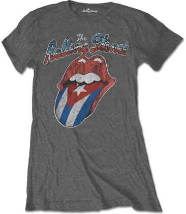 The Rolling Stones Ladies T-Shirt - Rocks Off Cuba