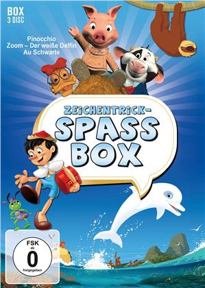 Zeichentrick-Spassbox - Pinocchio / Zoom - Der weisse Delphin / Au Schwarte (3 DVD)