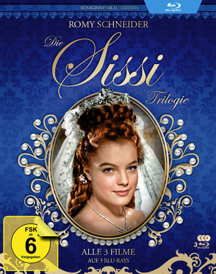 Die Sissi Trilogie (Königinnenblau-Edition, Filmjuwelen, 3 Blu-ray)