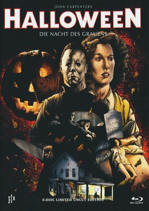 Halloween - Die Nacht des Grauens (1978) (Cover E, Limited Uncut Edition, Mediabook, Blu-ray + DVD + CD)