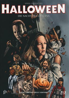 Halloween (1978) (Cover G, Limited Uncut Edition, Mediabook, 2 Blu-rays + 2 DVDs + CD)