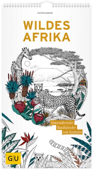 Wildes Afrika Immerwahrender Wandkalender Zum Ausmalen