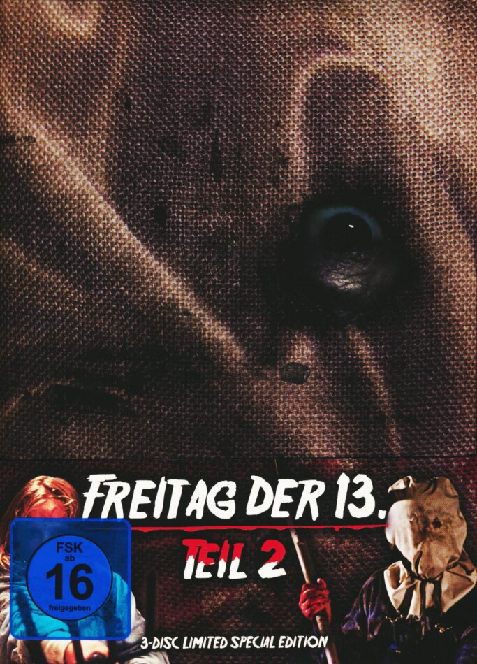 Freitag der 13. - Teil 2 (1981) (Wattiert, Limited Special Edition, Mediabook, Blu-ray + 2 DVDs)