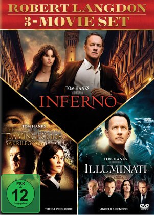 Robert Langdon 3-Movie Set - Inferno / The Da Vinci Code - Sakrileg / Illuminati (3 DVD)