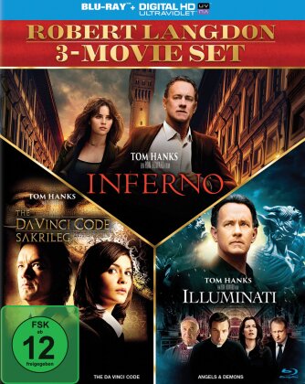 Robert Langdon 3-Movie Set - Inferno / The Da Vinci Code - Sakrileg / Illuminati (3 Blu-ray)