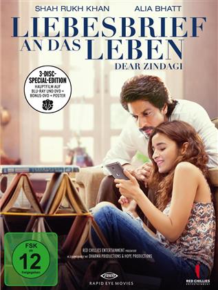 Liebesbrief an das Leben - Dear Zindagi (2016) (+ Poster, Édition Collector Spéciale, Blu-ray + 2 DVD)