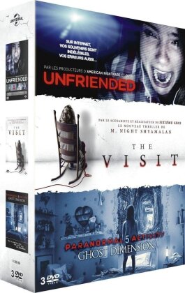 Coffret horreur - The Visit / Unfriended / Paranormal Activity 5 Ghost Dimension (3 DVDs)