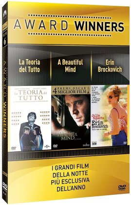 Award Winners - Volume 6 - La teoria del tutto / A Beautiful Mind / Erin Brockovich (3 DVDs)